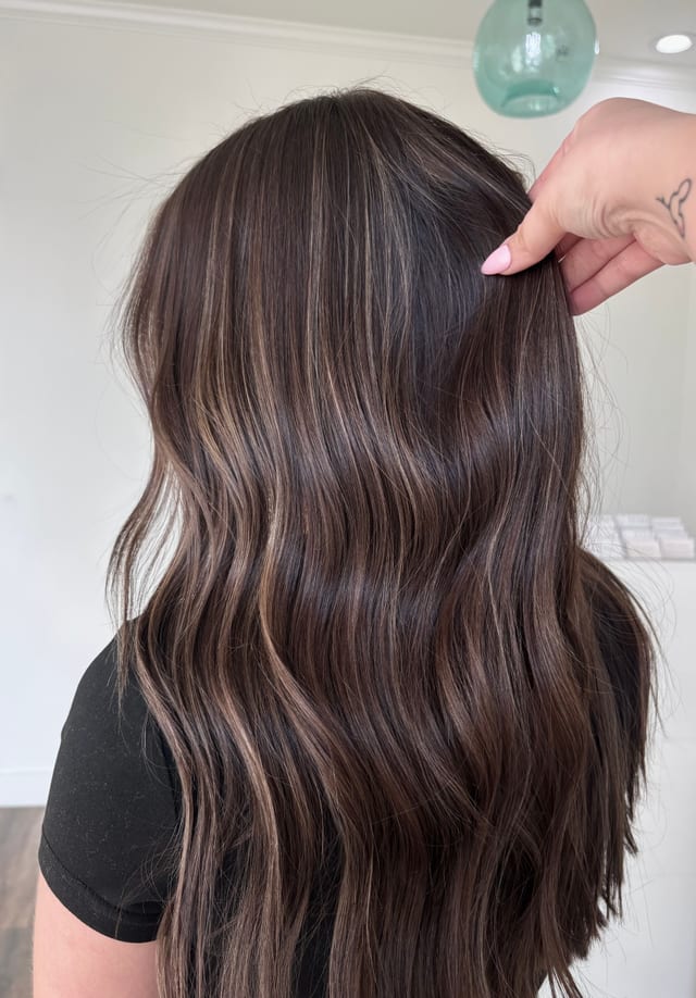 Warm Brunette Lights, lived-in color